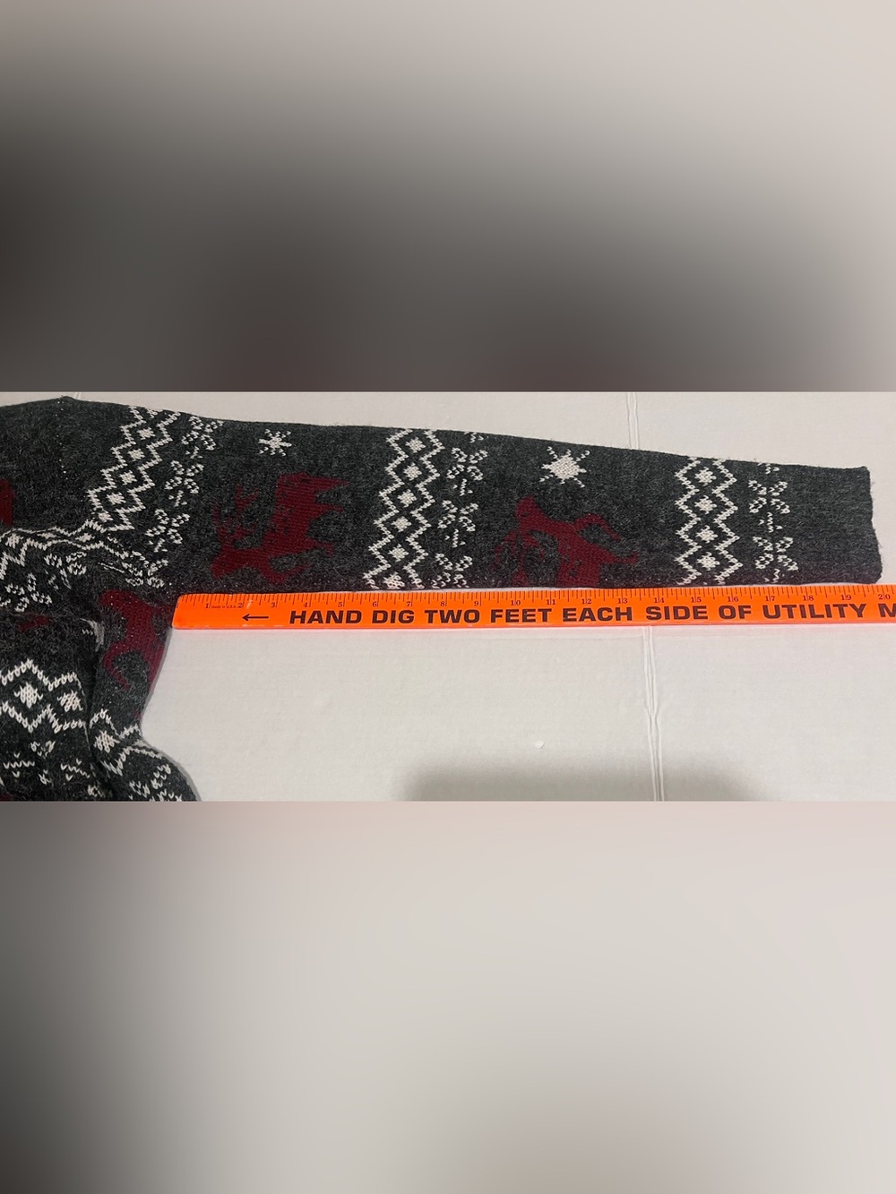 Shineflow Nordic Fair Isle Reindeer Knit Soft Tunic Sweater Winter Cabincore L - Picture 13 of 15